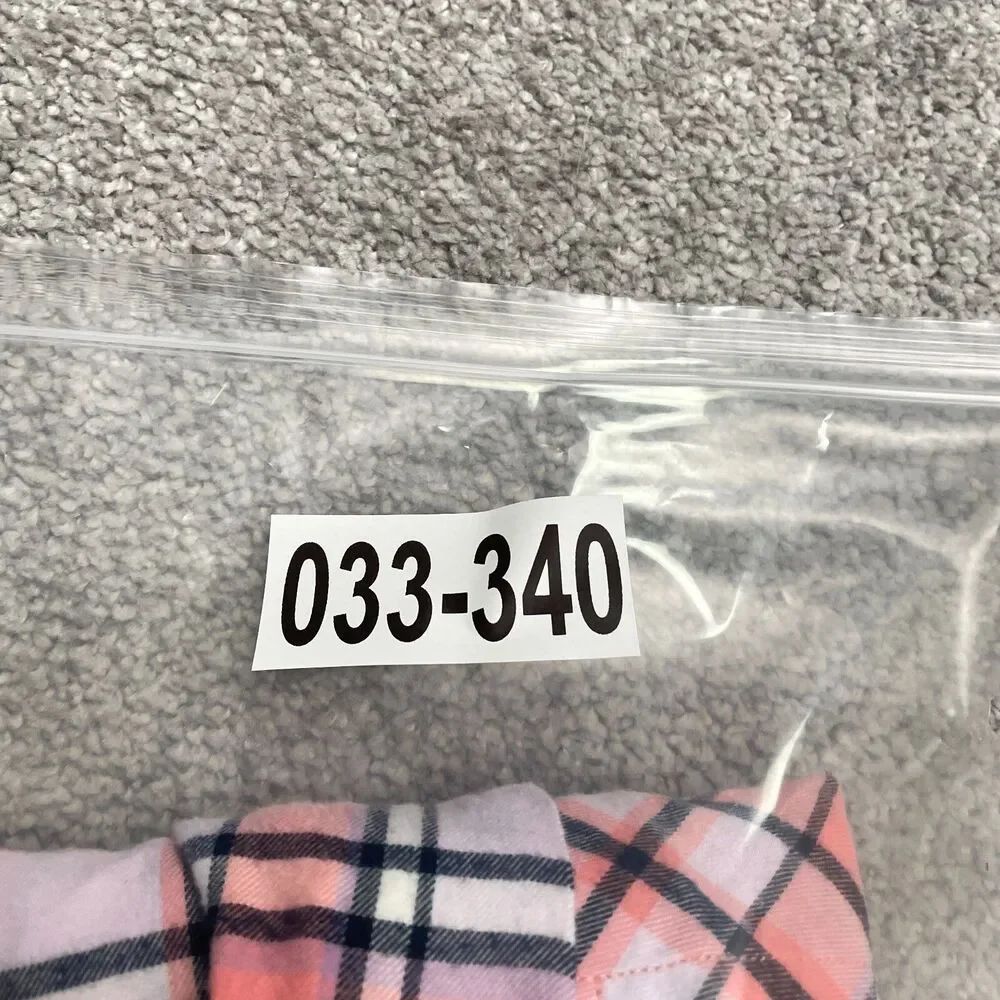 J.Crew Classic Popover Shirt Womens Small Rose Pink Tartan Plaid Flannel Cotton